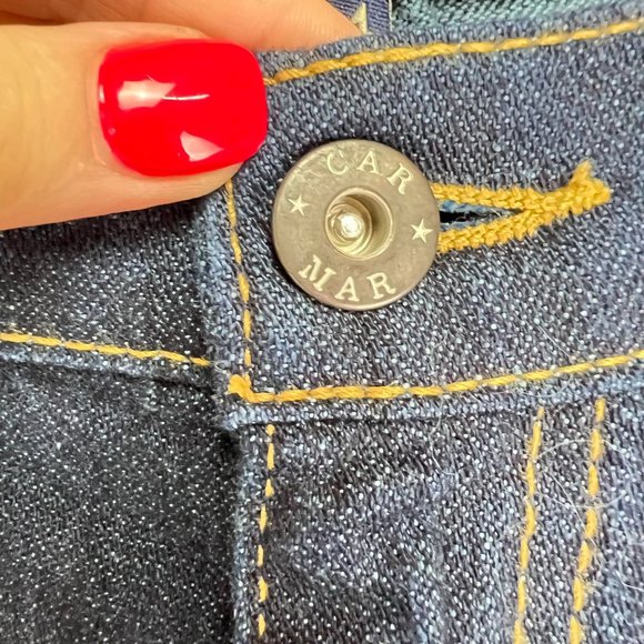 NWT Carmar Blue 100% Cotton Baggy Distressed Jeans SZ 24 - Picture 4 of 7